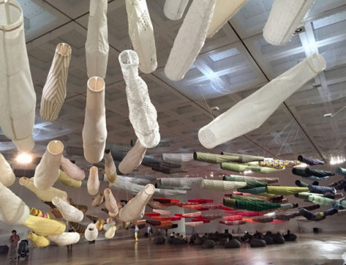 A Mesmerising Collection of Carp Streamers at the National Art Center, Tokyo.